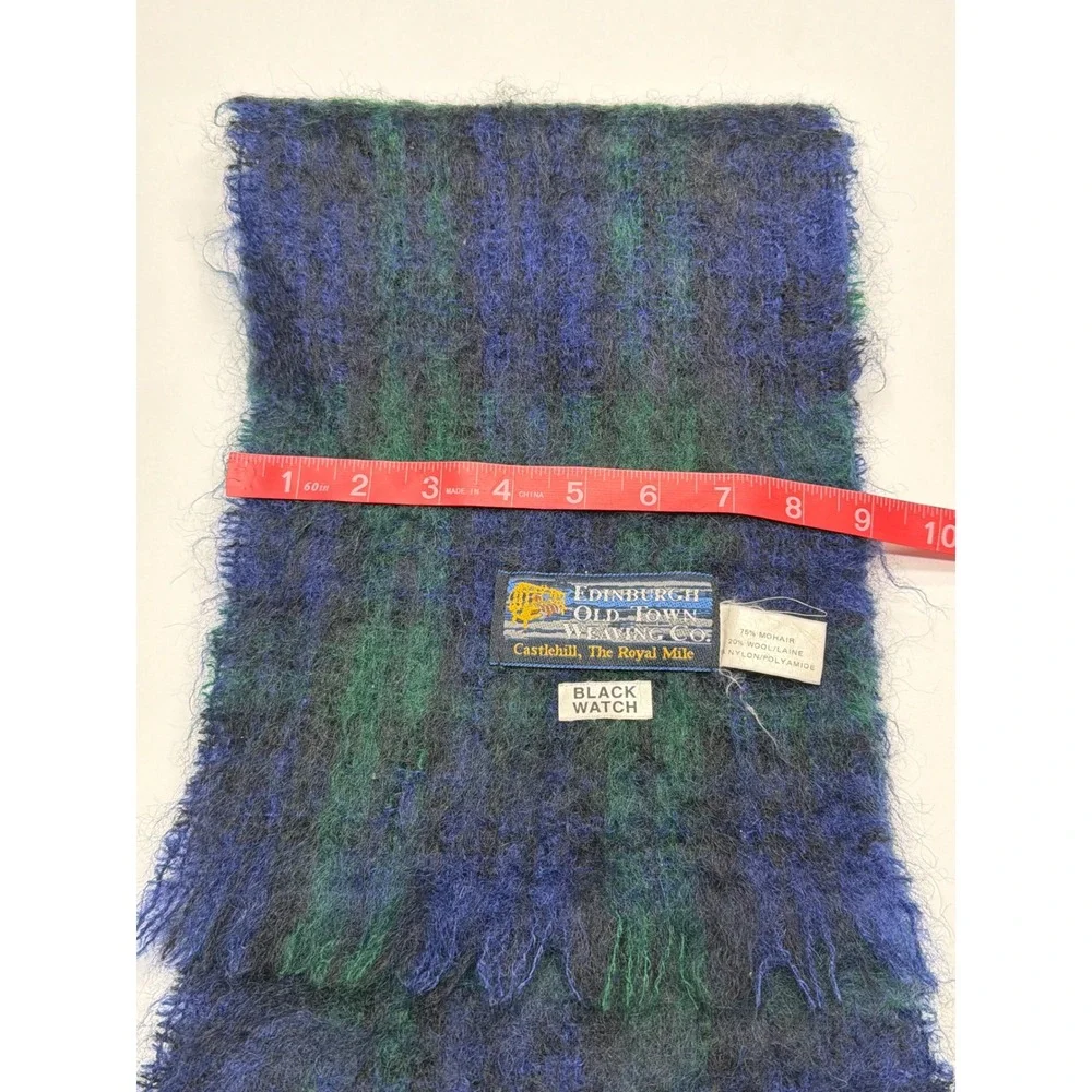 Edinburgh‎ Old Town Weaving Co Black Watch Tartan Mohair Wool Scarf